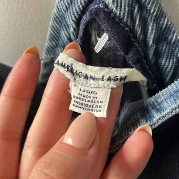 American Eagle Corduroy blue overall dress - Picture 4 of 4